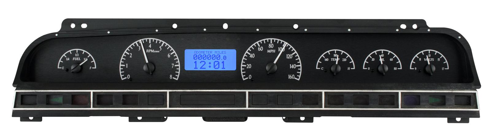 Dakota Digital VHX Series Direct-Fit Analog Gauge Systems VHX-69C-IMP-K-B