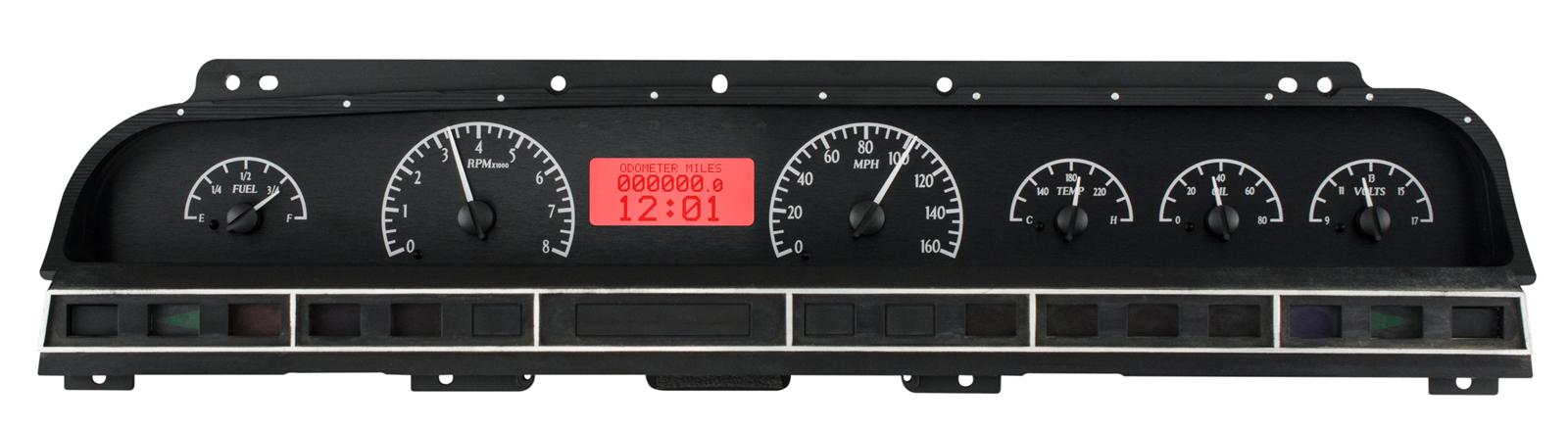 Dakota Digital VHX Series Direct-Fit Analog Gauge Systems VHX-69C-IMP-K-R