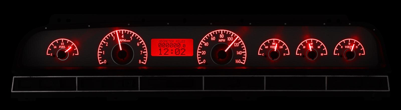 Dakota Digital VHX Series Direct-Fit Analog Gauge Systems VHX-69C-IMP-S-R