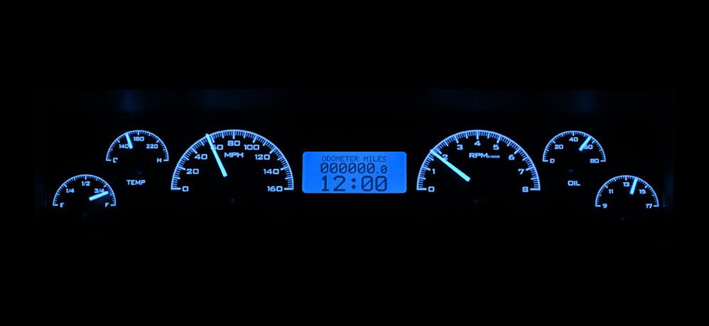 Dakota Digital VHX Series Direct-Fit Analog Gauge Systems VHX-69C-NOV-K-B