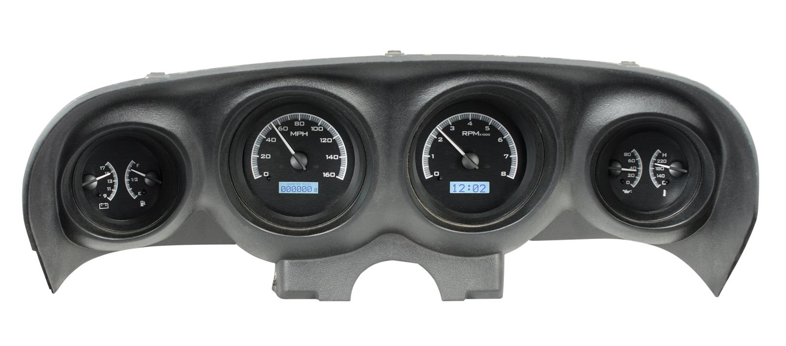 Dakota Digital VHX Series Direct-Fit Analog Gauge Systems VHX-69F-MUS-K-B