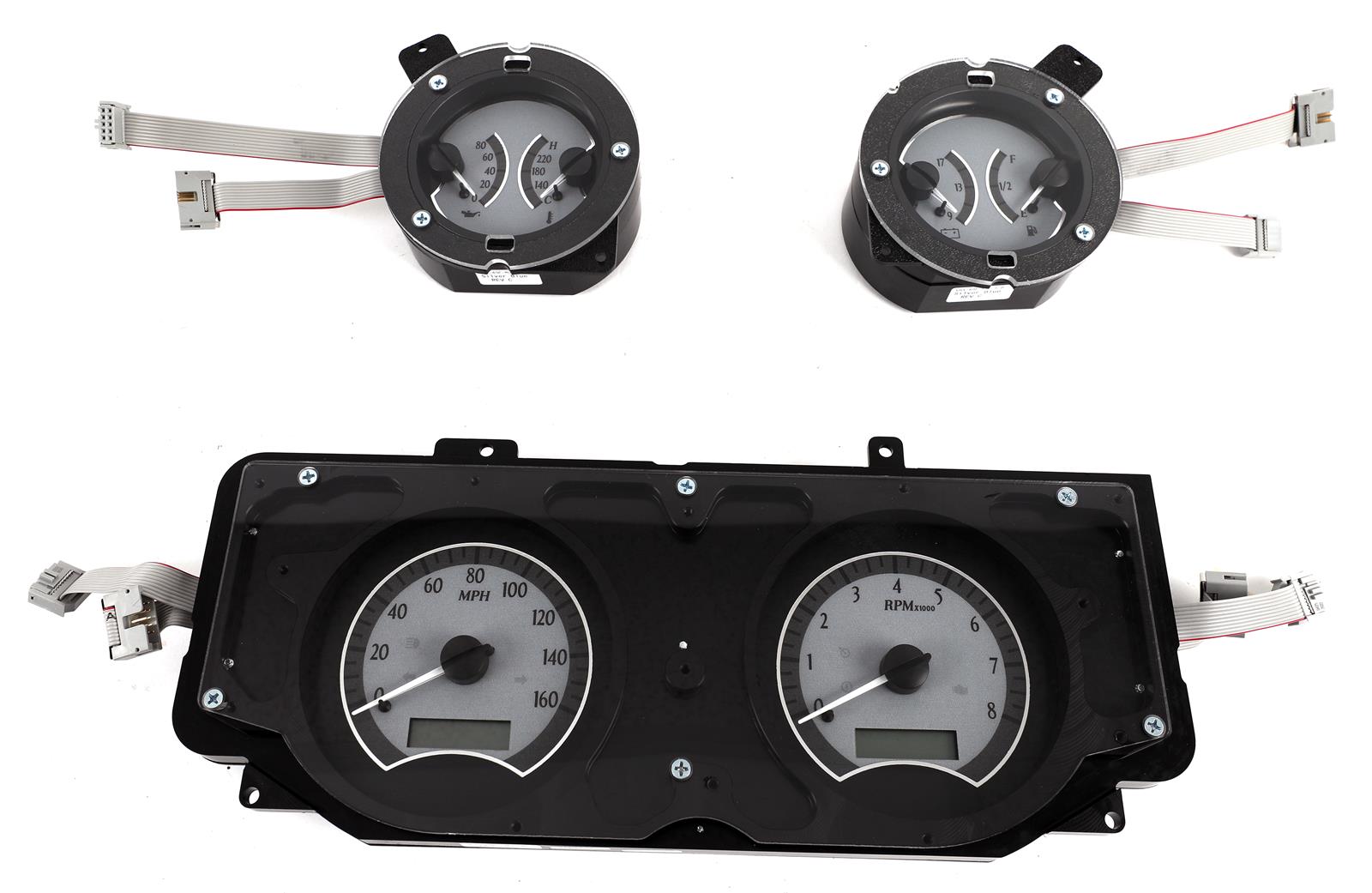 Dakota Digital VHX Series Direct-Fit Analog Gauge Systems VHX-69F-MUS-S-B