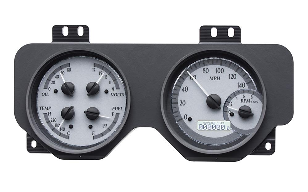 Dakota Digital VHX Series Direct-Fit Analog Gauge Systems VHX-69P-FIR-S-W