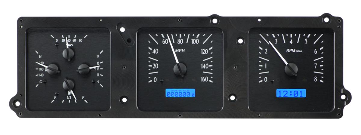 Dakota Digital VHX Series Direct-Fit Analog Gauge Systems VHX-70B-SKY-K-B