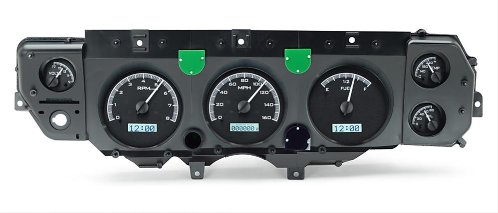 Dakota Digital VHX Series Direct-Fit Analog Gauge Systems VHX-70C-CVL-K-B