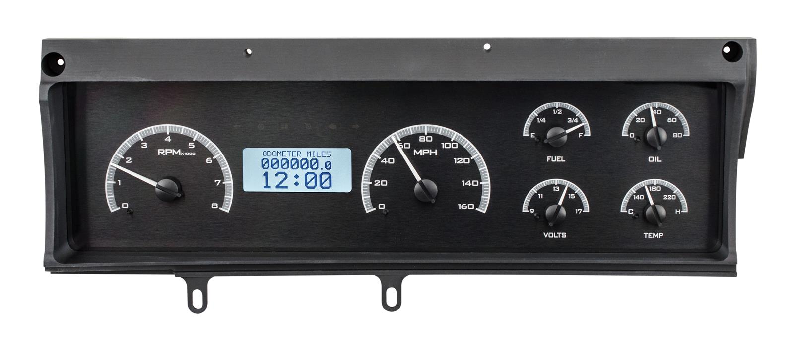 Dakota Digital VHX Series Direct-Fit Analog Gauge Systems VHX-70C-MAL-K-W