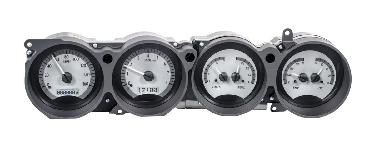 Dakota Digital VHX Series Direct-Fit Analog Gauge Systems VHX-70D-CLG-S-W