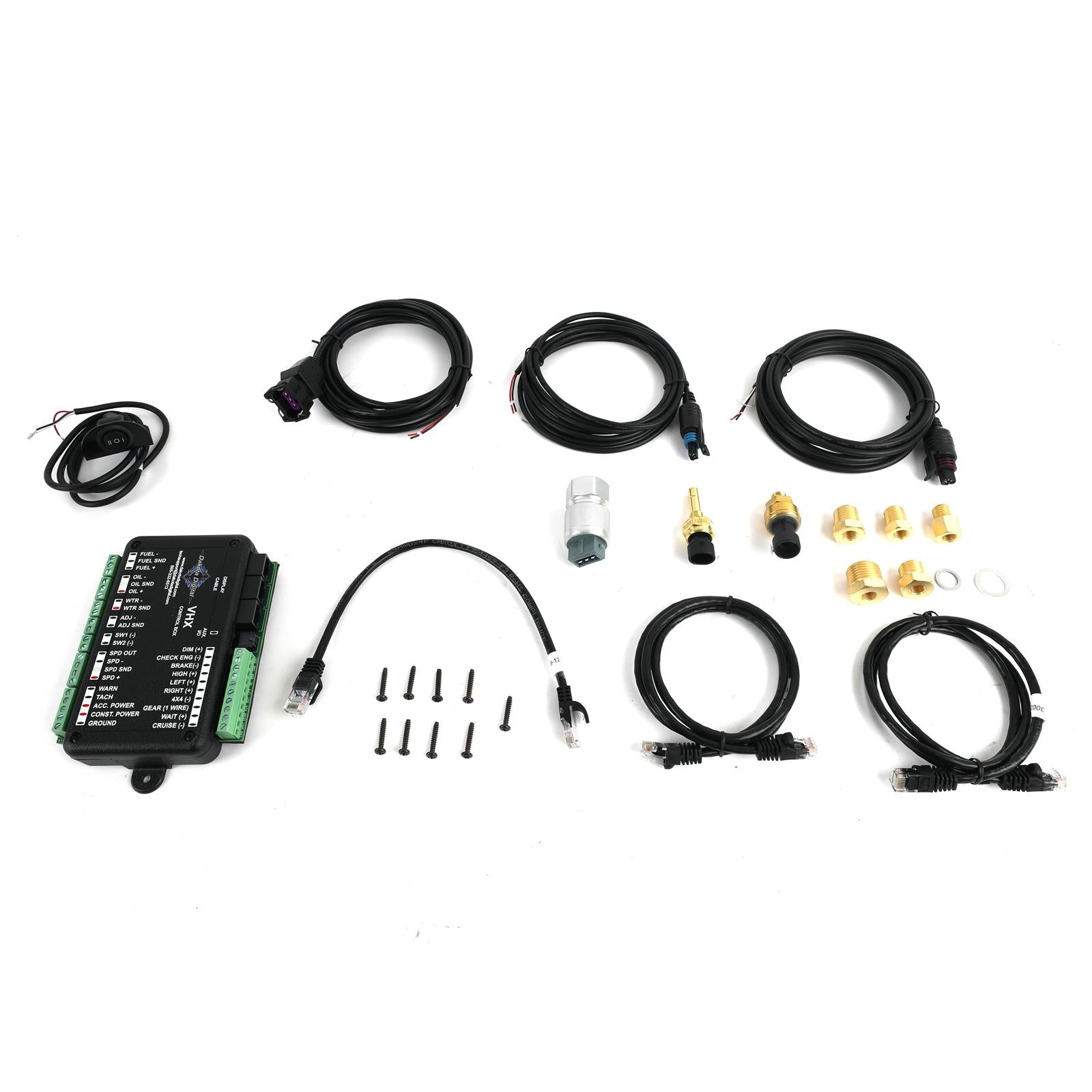 Dakota Digital VHX Series Direct-Fit Analog Gauge Systems VHX-70O-CUT-K-W