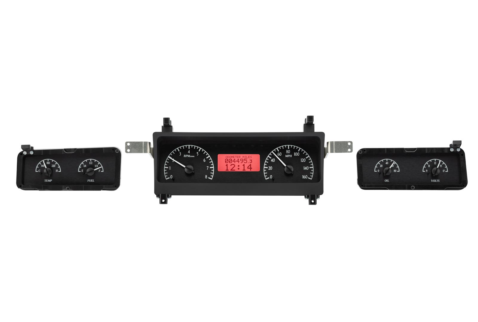 Dakota Digital VHX Series Direct-Fit Analog Gauge Systems MHX-73C-MAL-K-R
