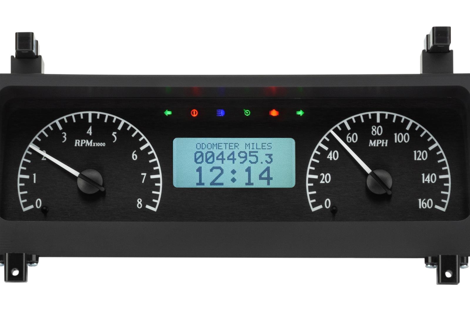Dakota Digital VHX Series Direct-Fit Analog Gauge Systems MHX-73C-MAL-K-W