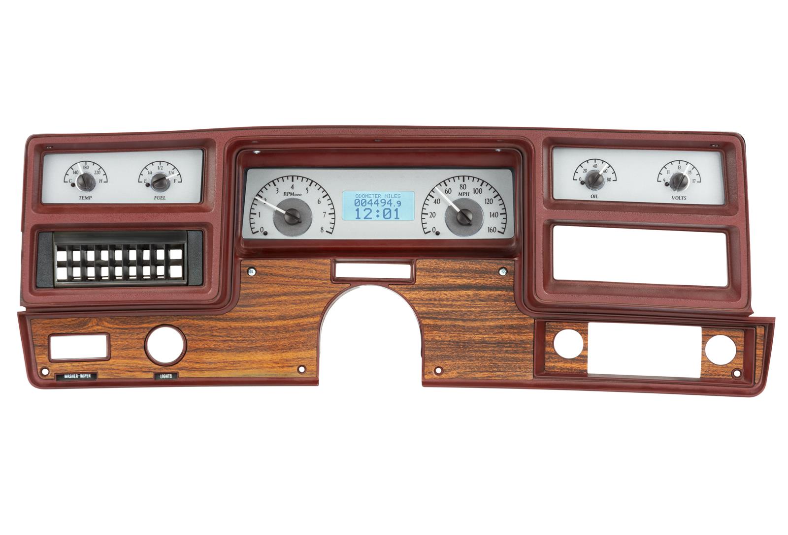 Dakota Digital VHX Series Direct-Fit Analog Gauge Systems VHX-73C-MAL-S-W