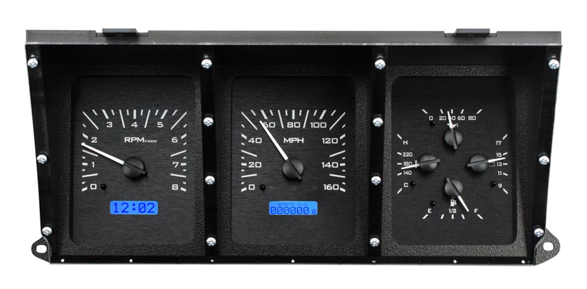 Dakota Digital VHX Series Direct-Fit Analog Gauge Systems MHX-73F-PUK-B