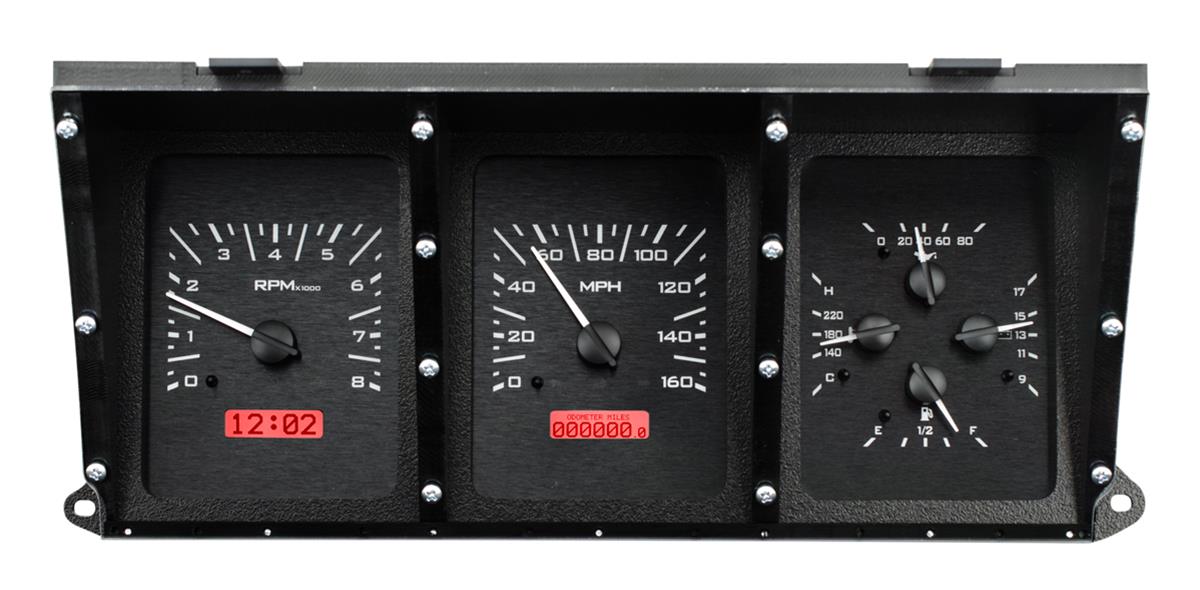 Dakota Digital VHX Series Direct-Fit Analog Gauge Systems VHX-73F-PU-K-R