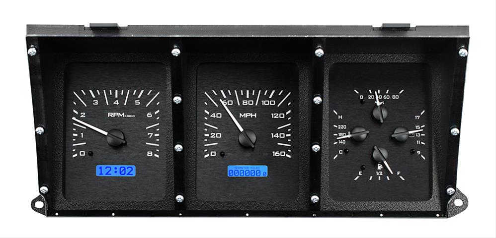 Dakota Digital VHX Series Direct-Fit Analog Gauge Systems VHX-73F-PU-K-W
