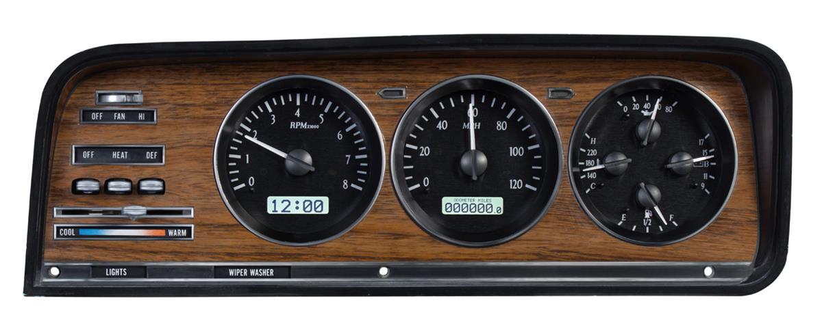 Dakota Digital VHX Series Direct-Fit Analog Gauge Systems VHX-73J-WAG-K-W