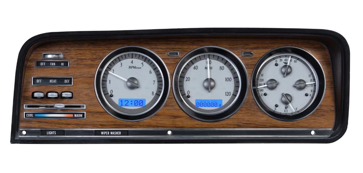 Dakota Digital VHX Series Direct-Fit Analog Gauge Systems VHX-73J-WAG-S-B