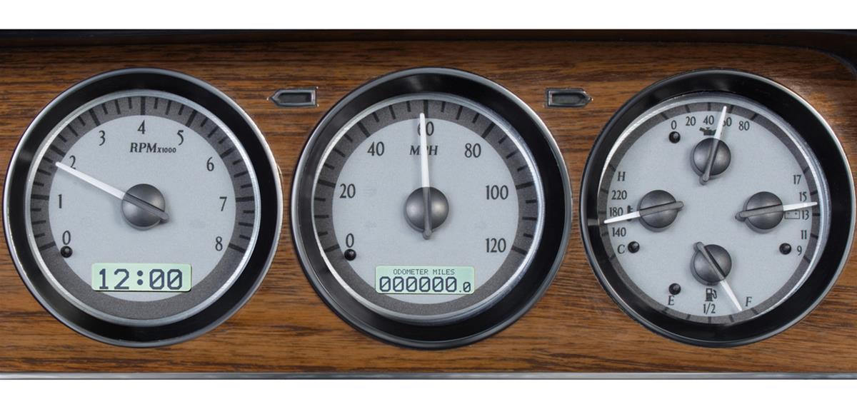 Dakota Digital VHX Series Direct-Fit Analog Gauge Systems VHX-73J-WAG-S-W