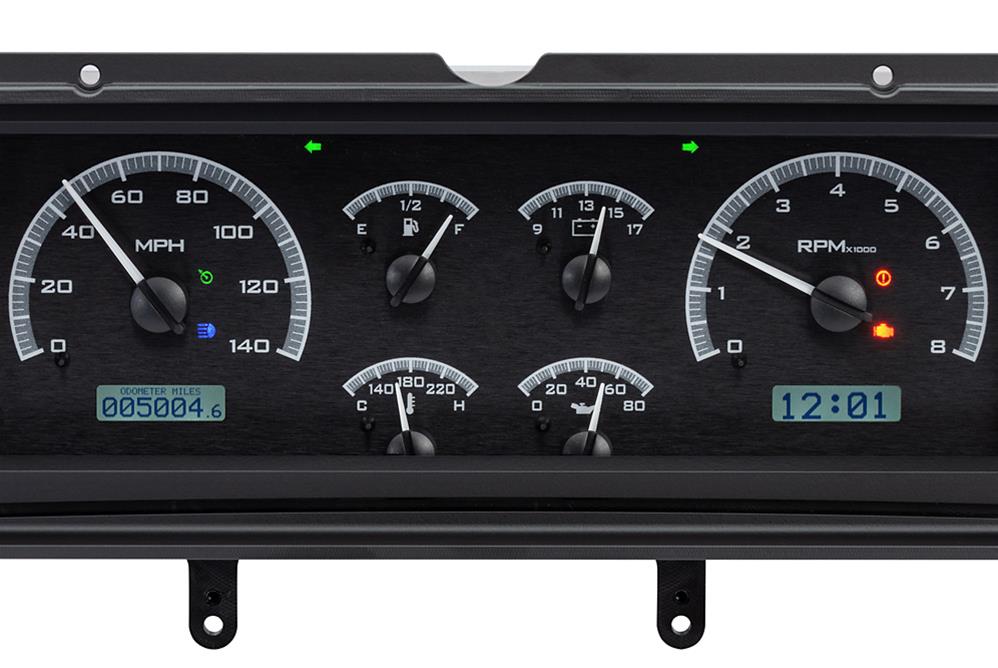 Dakota Digital VHX Series Direct-Fit Analog Gauge Systems MHX-78C-MAL-K-W