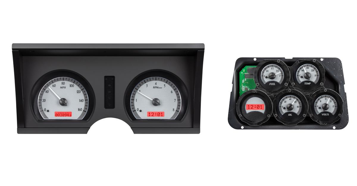 Dakota Digital VHX Series Direct-Fit Analog Gauge Systems VHX-78C-VET-S-R