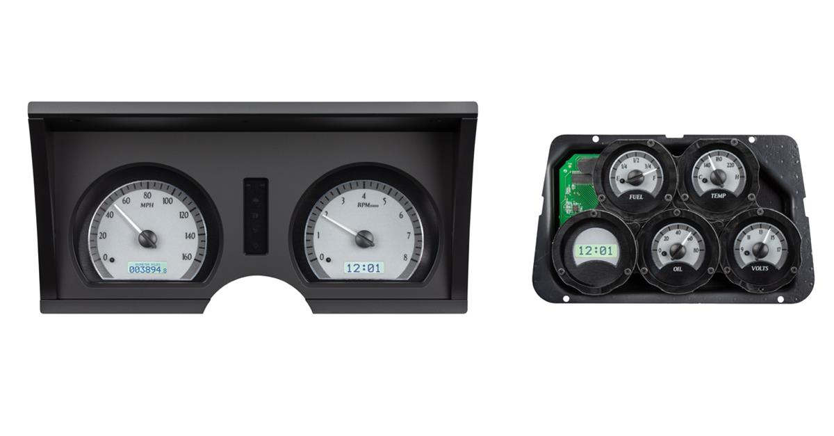 Dakota Digital VHX Series Direct-Fit Analog Gauge Systems VHX-78C-VET-S-W