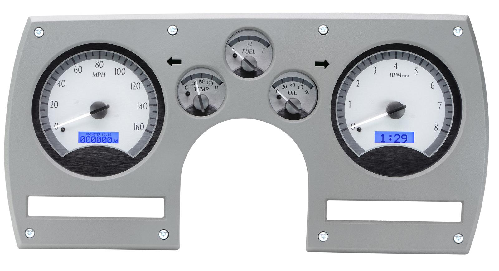 Dakota Digital VHX Series Direct-Fit Analog Gauge Systems VHX-82C-CAM-S-B