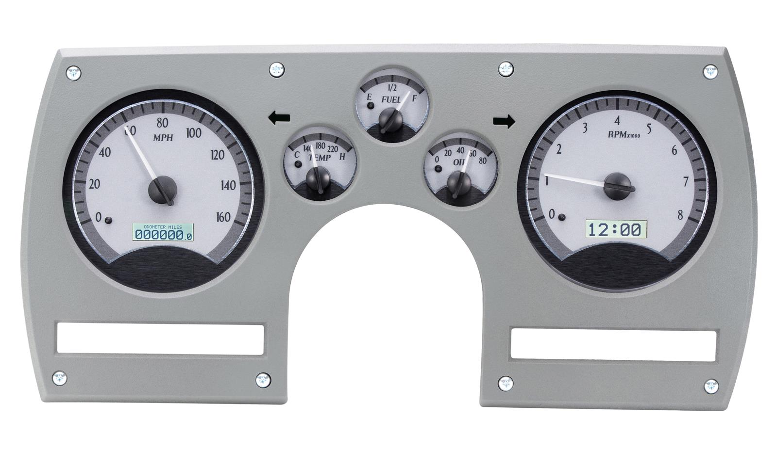 Dakota Digital VHX Series Direct-Fit Analog Gauge Systems VHX-82C-CAM-S-W