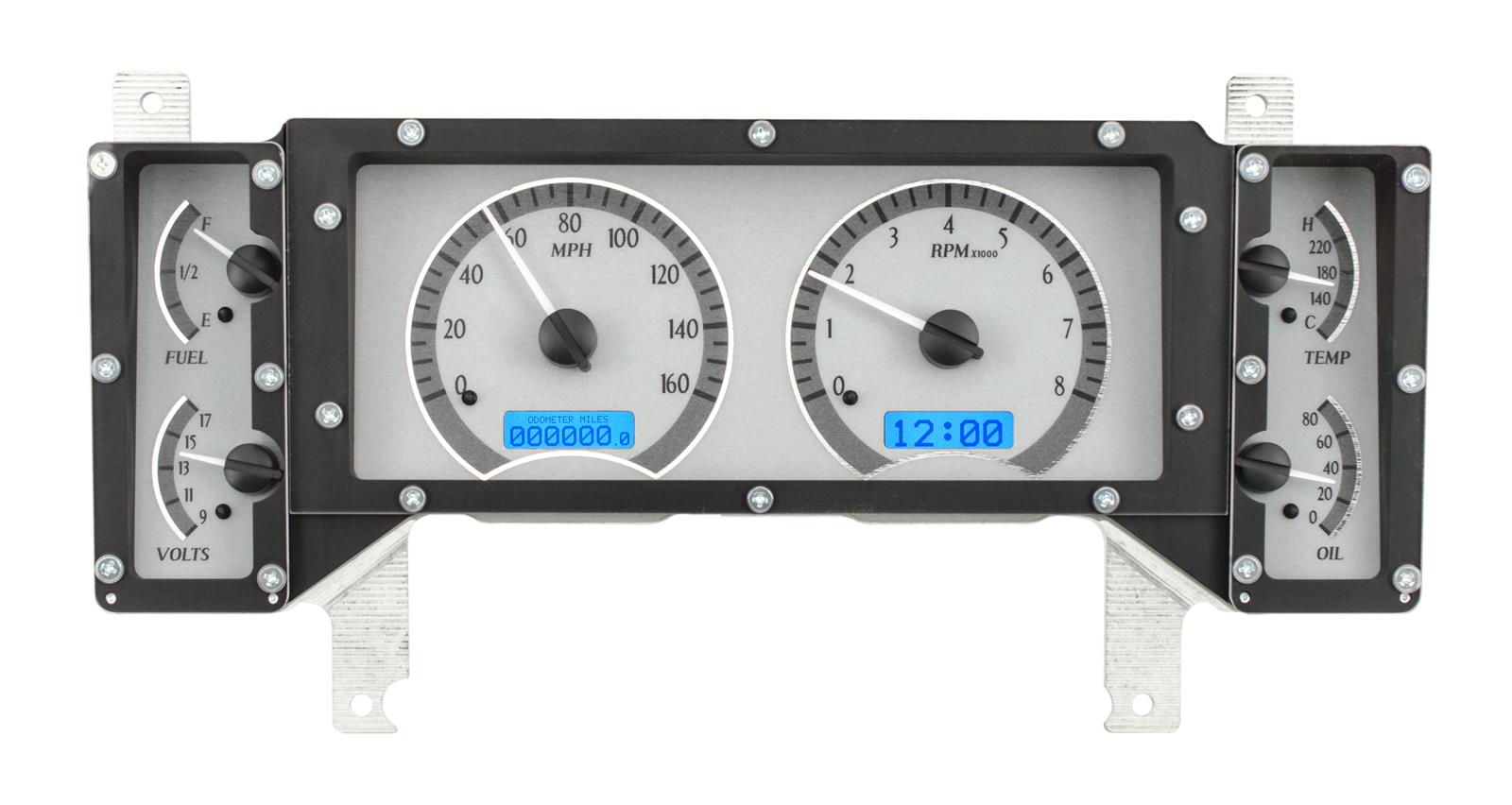 Dakota Digital VHX Series Direct-Fit Analog Gauge Systems VHX-84B-REG-S-B