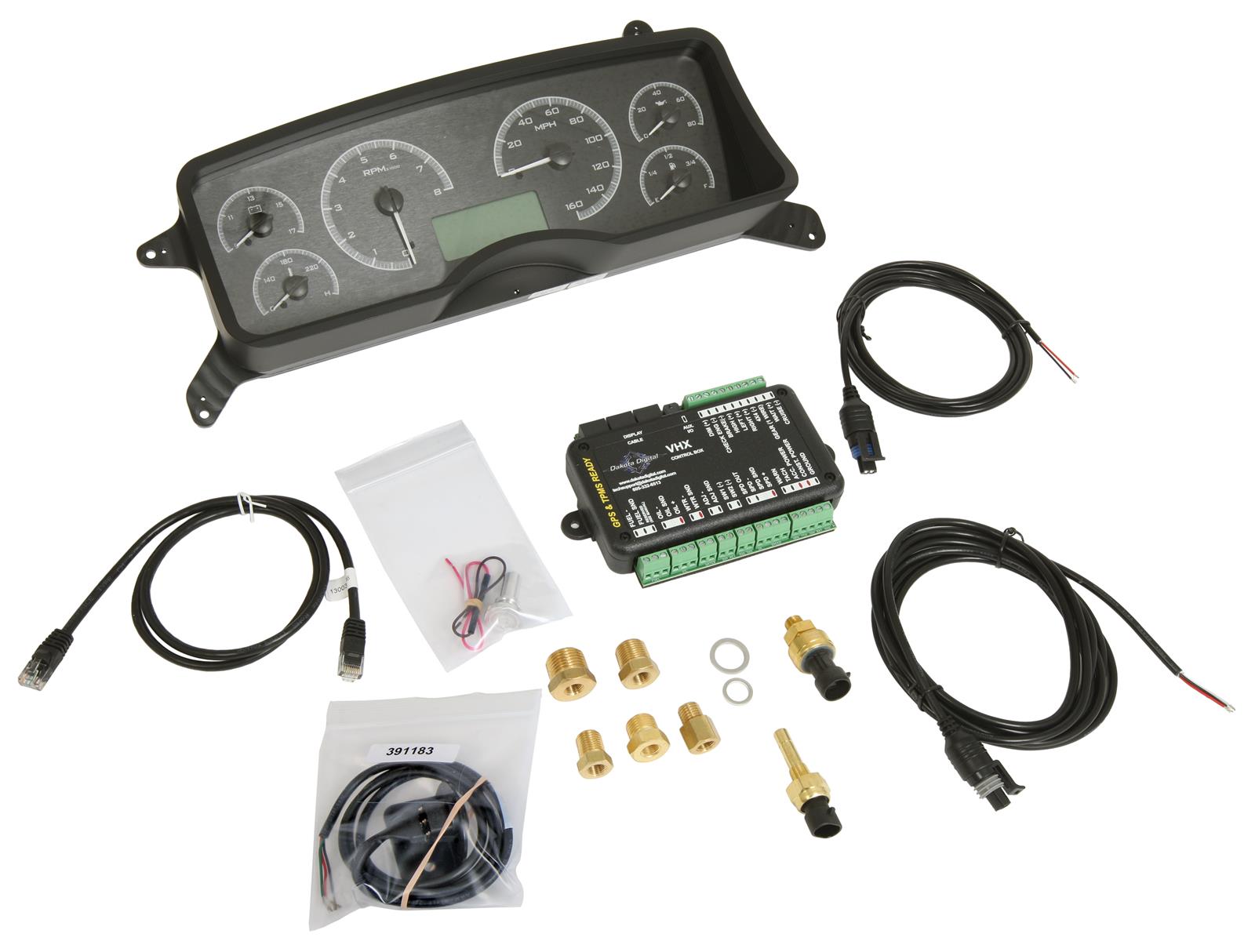 Dakota Digital VHX Series Direct-Fit Analog Gauge Systems VHX-87F-MUS-K-W