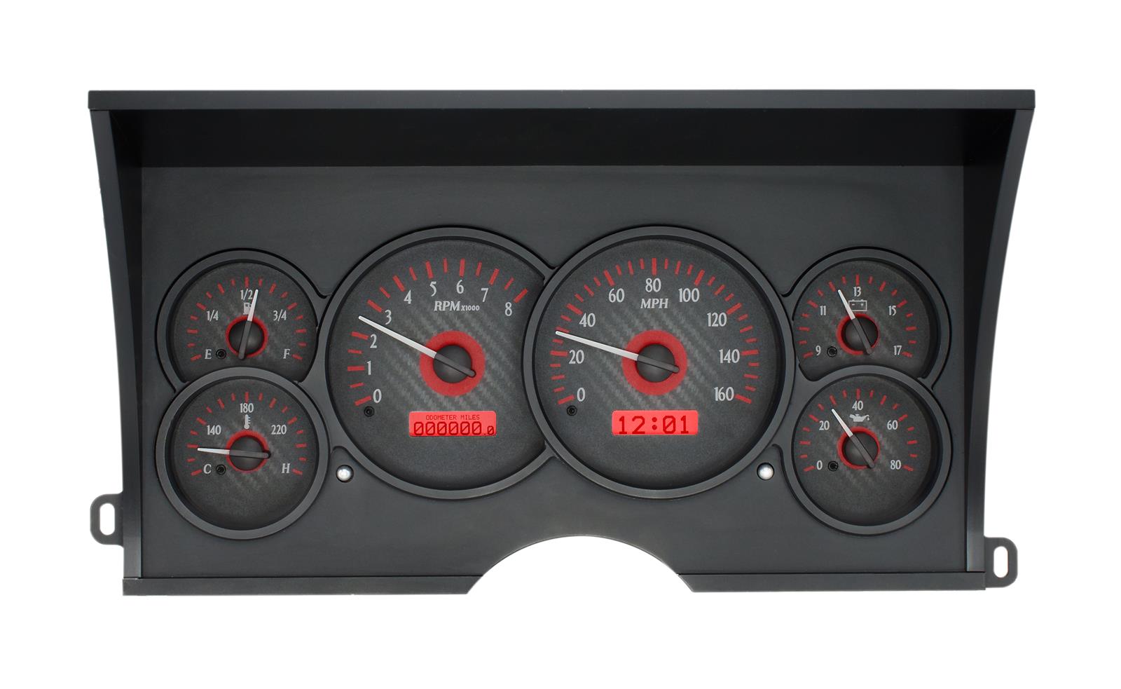 Dakota Digital VHX Series Direct-Fit Analog Gauge Systems VHX-88C-PU-C-R