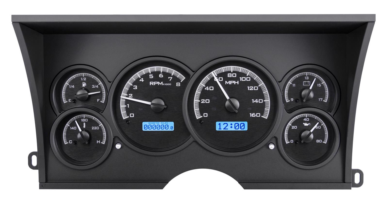 Dakota Digital VHX Series Direct-Fit Analog Gauge Systems VHX-88C-PU-K-B