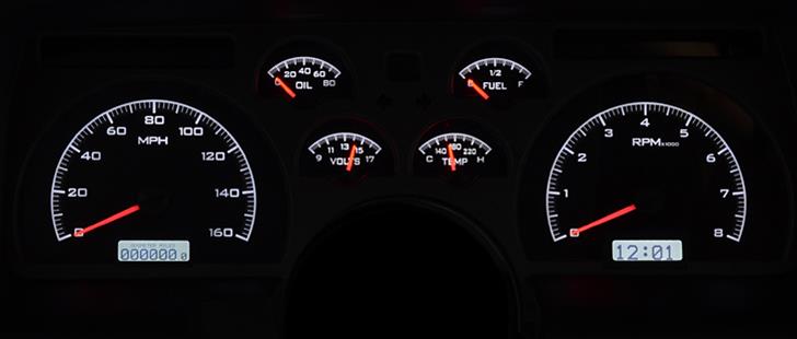 Dakota Digital VHX Series Direct-Fit Analog Gauge Systems VHX-90C-CAM-K-B