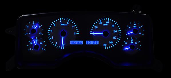 Dakota Digital VHX Series Direct-Fit Analog Gauge Systems VHX-90F-MUS-C-B