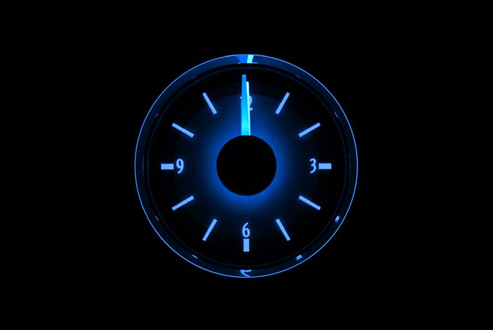 Dakota Digital VHX Series Analog Clocks VLC-16-2-S-B