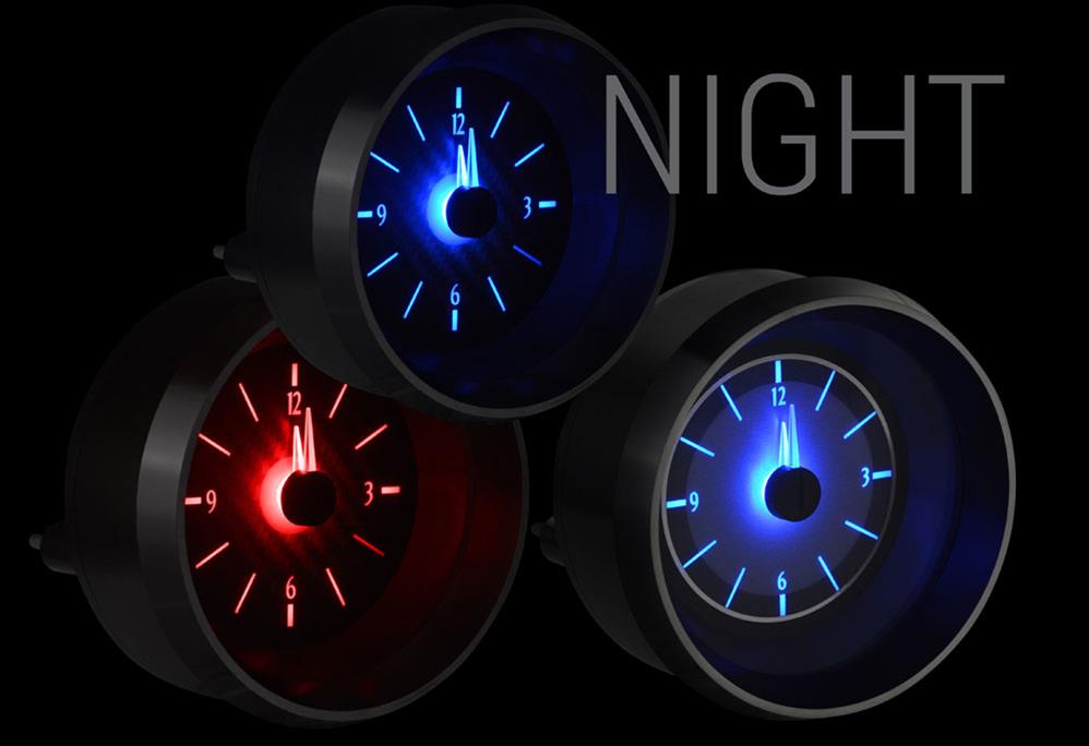 Dakota Digital VHX Series Analog Clocks VLC-63C-VET-K-B