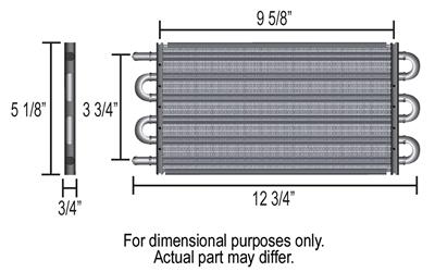 Derale 7000 Series Tube and Fin Transmission Coolers 13201
