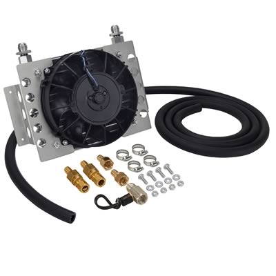 Derale Atomic-Cool Remote Fan-Mounted Oil Coolers 15950