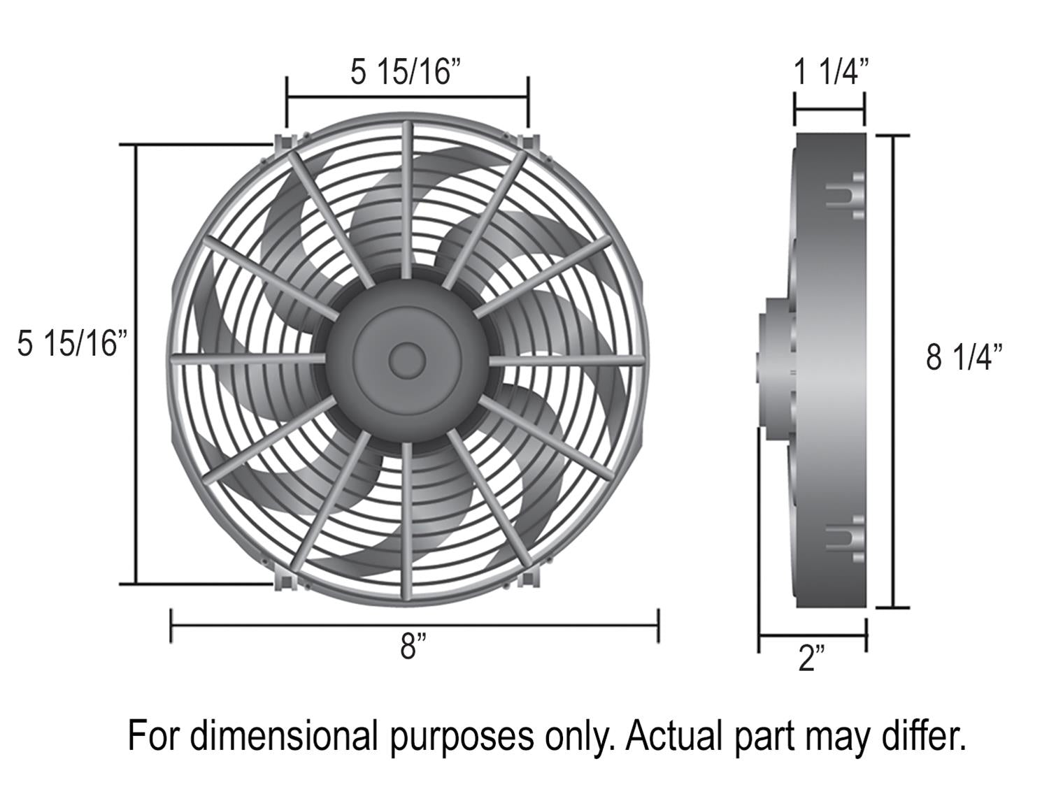 Derale High-Output Paddle Blade Fans 16108