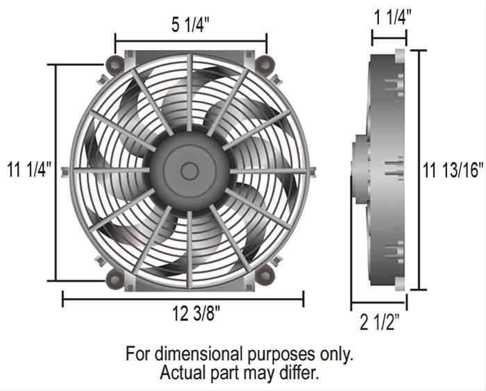 Derale Tornado Universal Fans 16622