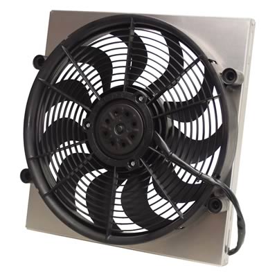 Derale High-Output Single RAD Fan and Shroud Kits 16816