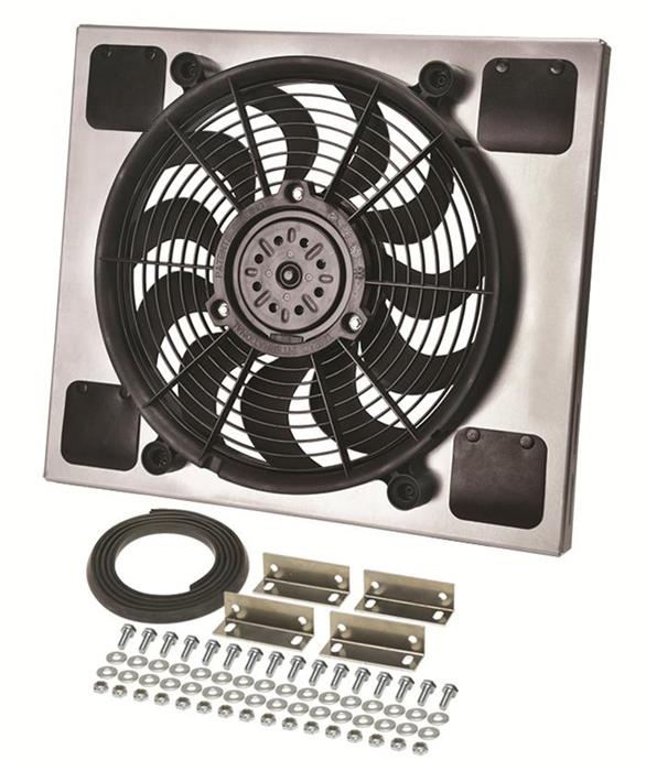 Derale High-Output Single RAD Fan and Shroud Kits 16817