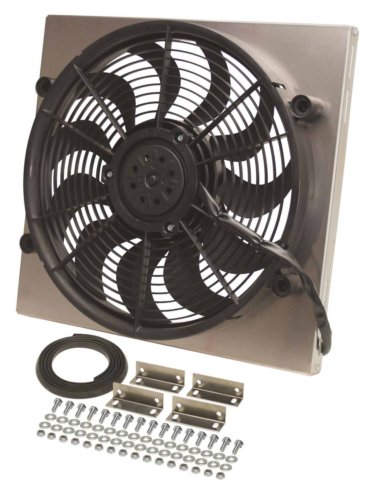 Derale High-Output Single RAD Fan and Shroud Kits 16818