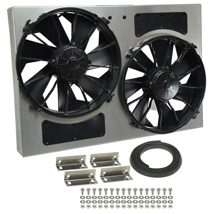 Derale High-Output Dual RAD Fan and Shroud Kits 16826