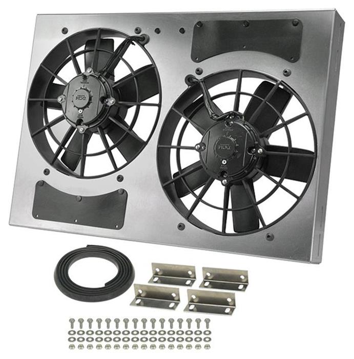 Derale High-Output Dual RAD Fan and Shroud Kits 16833