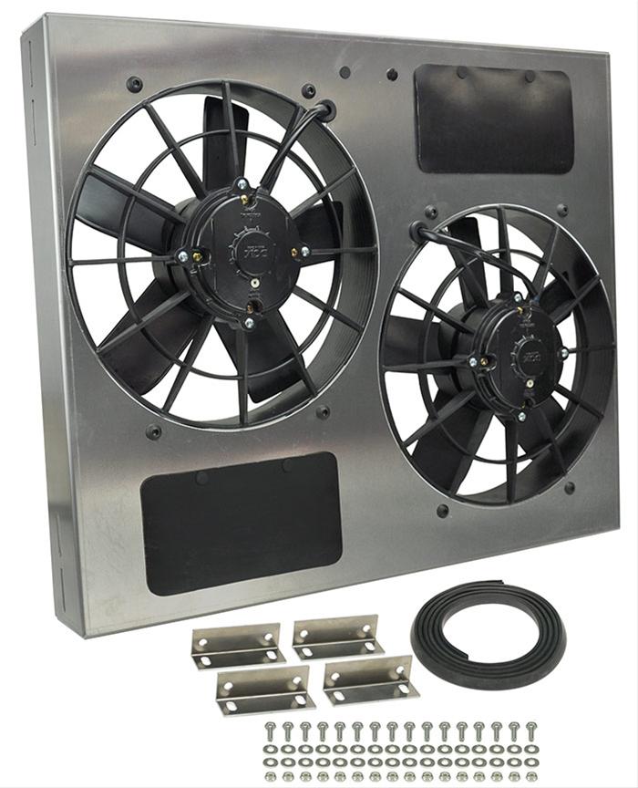 Derale High-Output Dual RAD Fan and Shroud Kits 16835