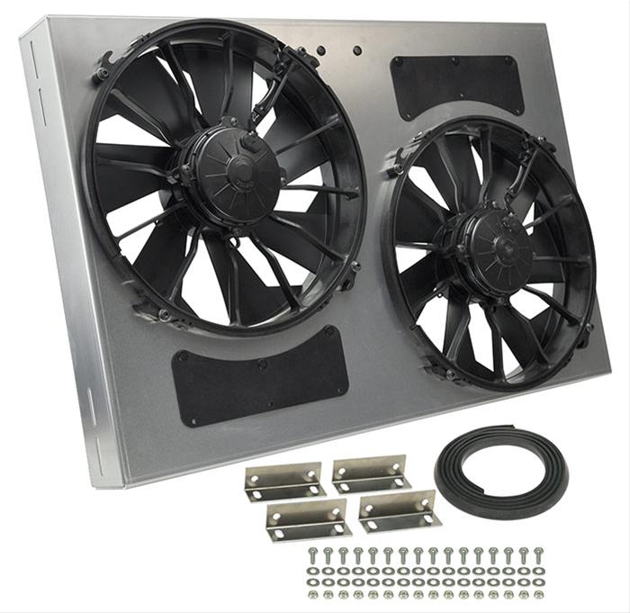 Derale High-Output Dual RAD Fan and Shroud Kits 16837