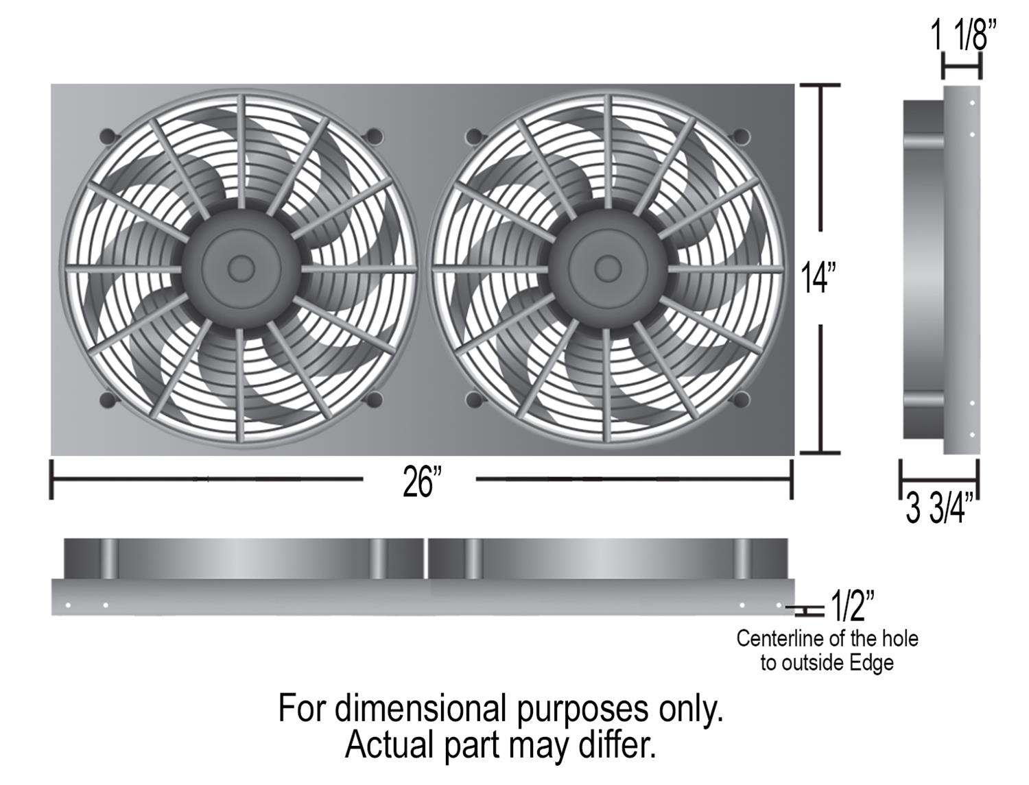 Derale High-Output Dual RAD Fan and Shroud Kits 16850
