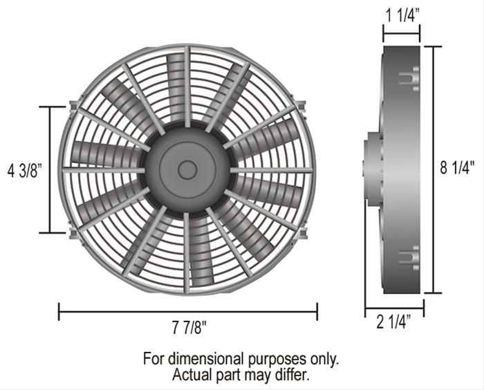 Derale Dyno-Cool Straight Blade Fans 16908