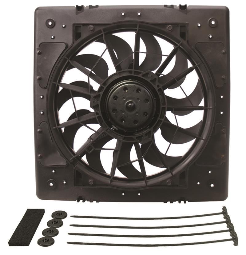 Derale High-Output Single RAD Fan and Shroud Kits 16926