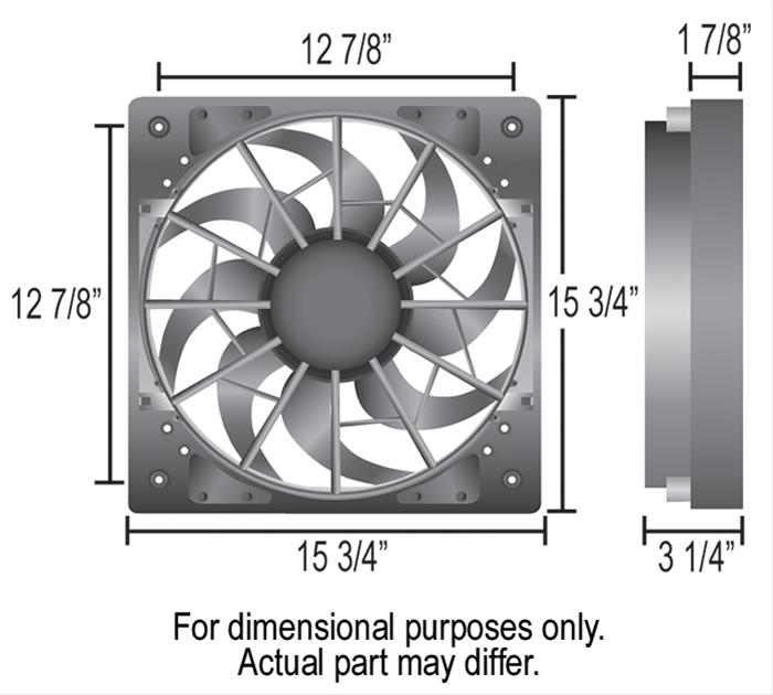 Derale High-Output Single RAD Fan and Shroud Kits 16926