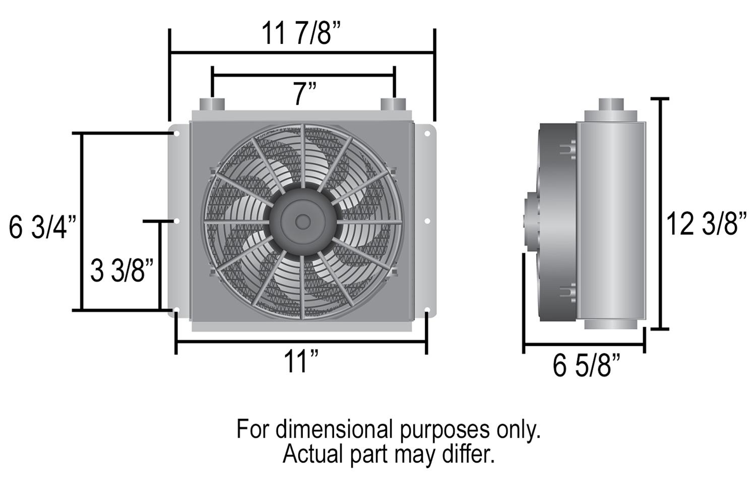Derale Hi-Flow Racing Remote Fluid Coolers 65860